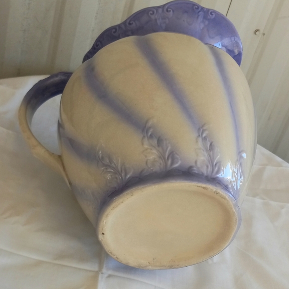 Porcelain Pitcher & Bowl Combo 1 foot Pouring Pitcher and a large 16 in bowl. - Picture 5 of 9